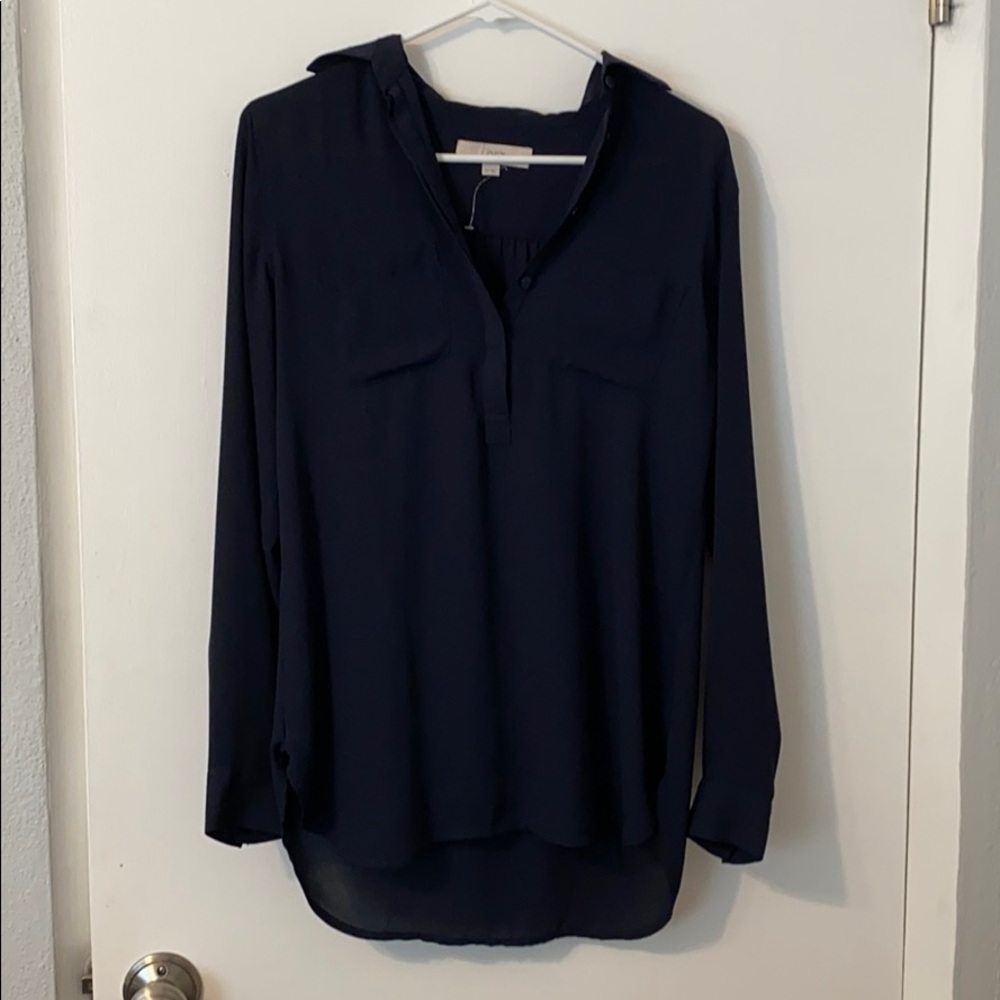 Black button up shirt with collar